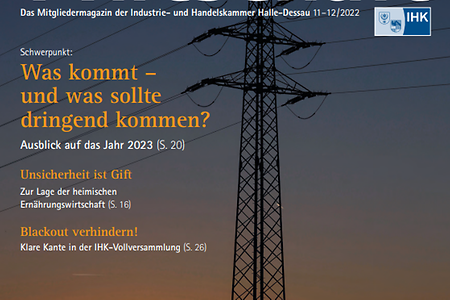 Titelbild Mitteldeutsche Wirtschaft 11-12/2022 (nicht barrierefrei, PDF-Datei)