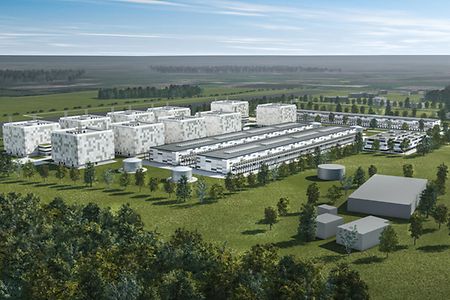 Visualisierung vom Business Park Leck