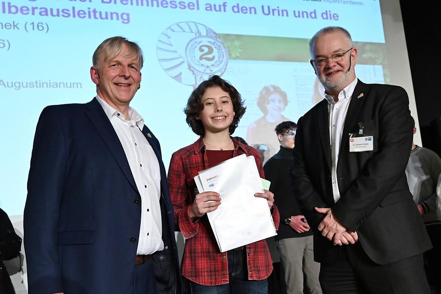 Impressionen der Siegerehrung von Jugend forscht 2023