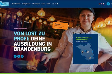 Screenshot der Webseite von Mach es in Brandenburg