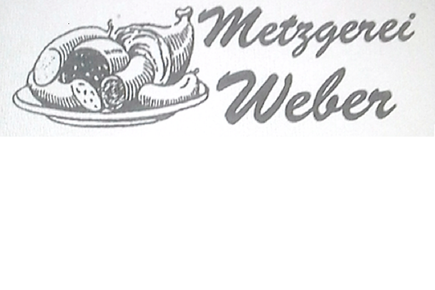 Logo mit dem Schriftzug Metzgerei Weber