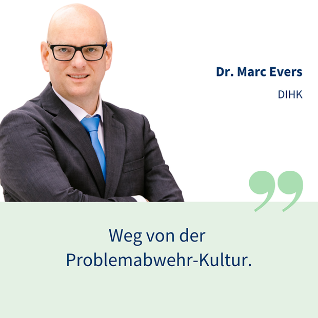 Dr. Marc Evers, Leiter des Referats Mittelstand, Existenzgründung und Unternehmensnachfolge bei der DIHK.