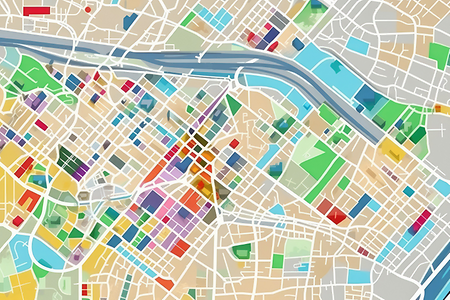 Stadtplan als Symbolbild für Flächenplanung