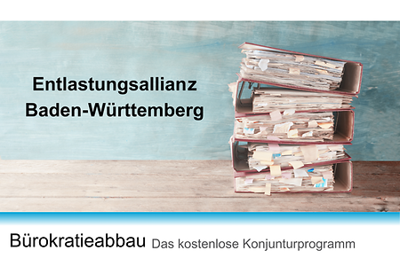 Entlastung BW - B&uuml;rokratieabbau