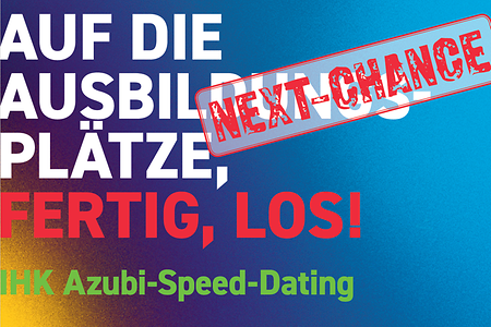 Postkarte zum Last-Minute-Speed-Dating im April 2024