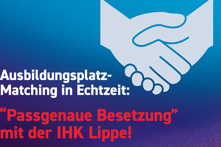 Das Bild zeigt einen Hinweis auf das Projekt der Passgenauen Besetzung in Sachen Ausbildung.