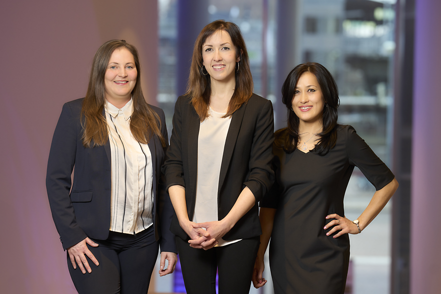 Das Team des Welcome Centers Südlicher Oberrhein (von links): Justyna Gawron, Sophie Figueredo-Hardy und Olga Kuchendaeva.