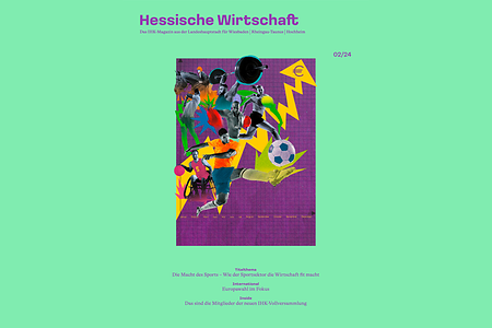 Cover der Hessischen Wirtschaft 02/2024