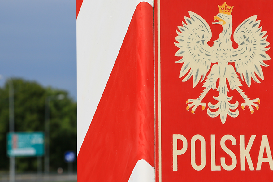 Schild Grenze Polen