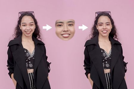 Example,Of,Ai,Face,Swap,Or,Deepfake,Technology.,Replacing,A