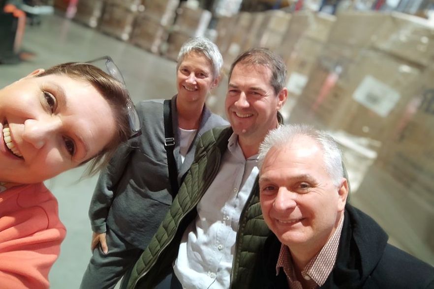 Veronika Pommer mit OB Beate Kimmel, Jochen Wasem und Dr. Stefan Weiler