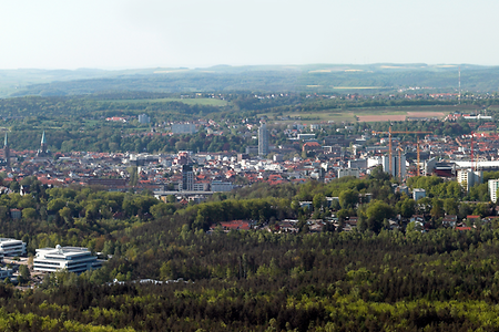 Panoramaansicht Stadt Kaiserslautern
