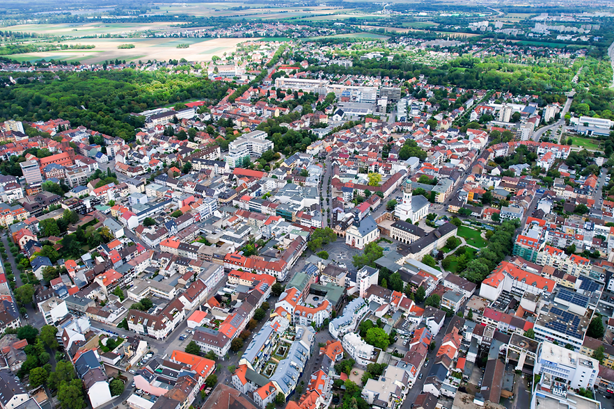 Luftaufnahme von Frankenthal