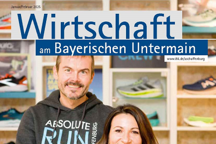 Titelfoto der IHK-Zeitschrift Wirtschaft am Bayerischen Untermain - Ausgabe Januar Februar 2025