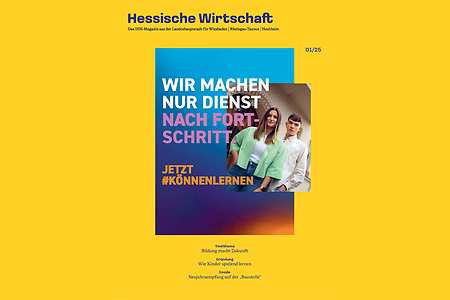 Covermotiv der Hessischen Wirtschaft 01/2025