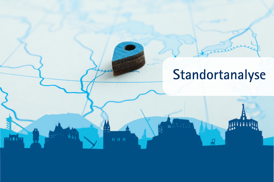 Skyline mit Merkmalen aus dem IHK-Bezirk