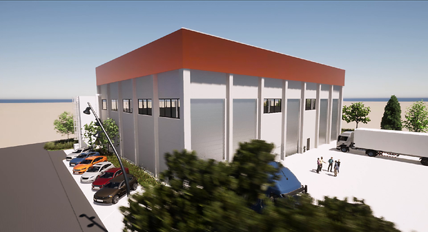 Die Fertigstellung der Halle ist für das zweite Quartal 2025 geplant.