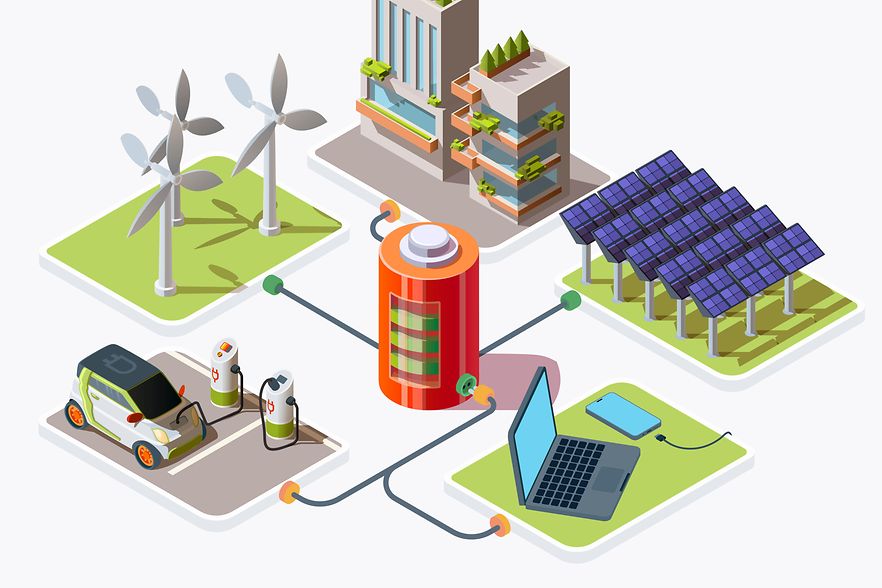 Aufladen aus alternativen Energiequellen