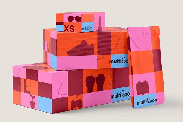 Bunte Kartons von Multiloop