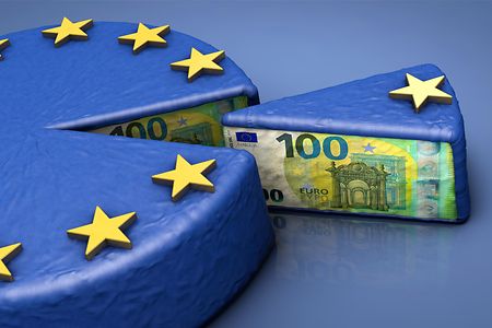Geldtorte im EU-Design