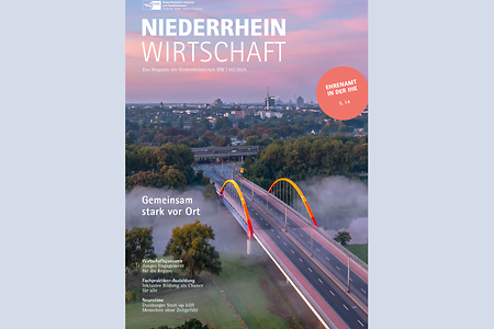 Cover des Magazins iederrhein Wirtschaft Juni 2025.
