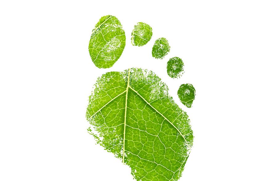 CO2 Fu&szlig;abdruck