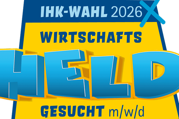 Wahllogo mit Spruchblase