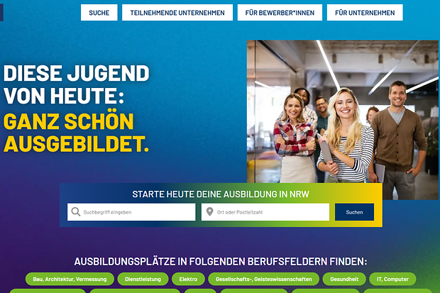 Startseite Ausbildung.NRW