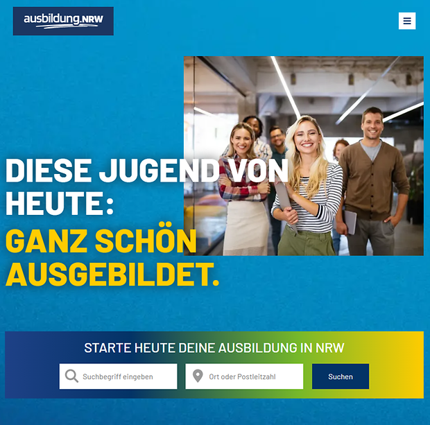Startseite Ausbildung.NRW