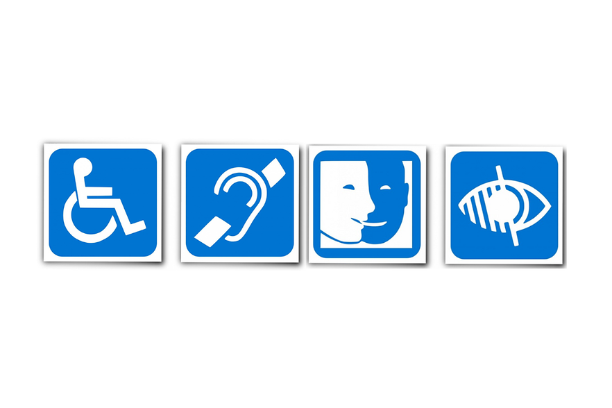 Symbolbilder f&uuml;r Barrierefreiheit