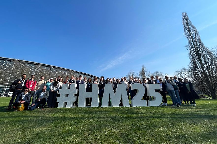 Gruppenfoto auf der Hannover Messe