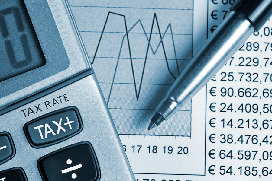 Taschenrechner, über Tabelle mit Zahlen