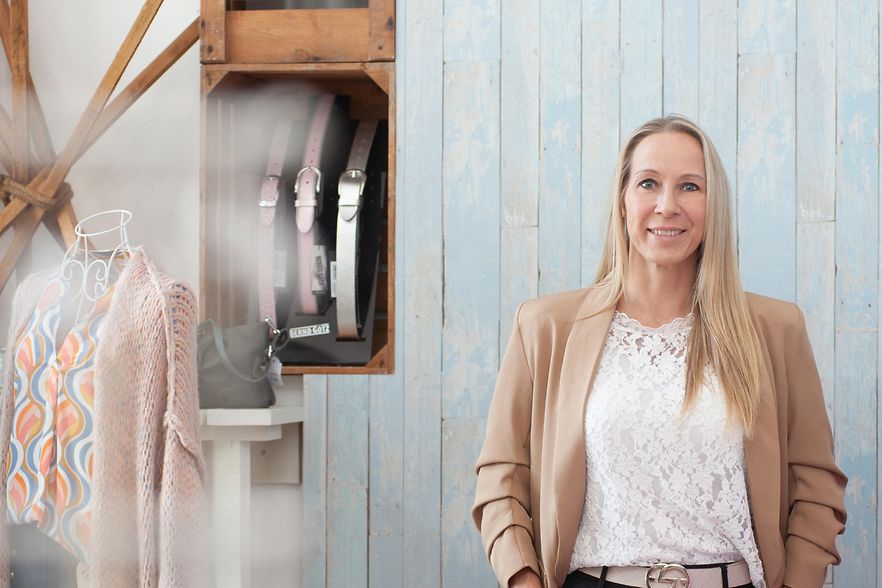 Kristina Schroder, Inhaberin mehrerer Mode-Boutiquen und eines Fitness-Clubs