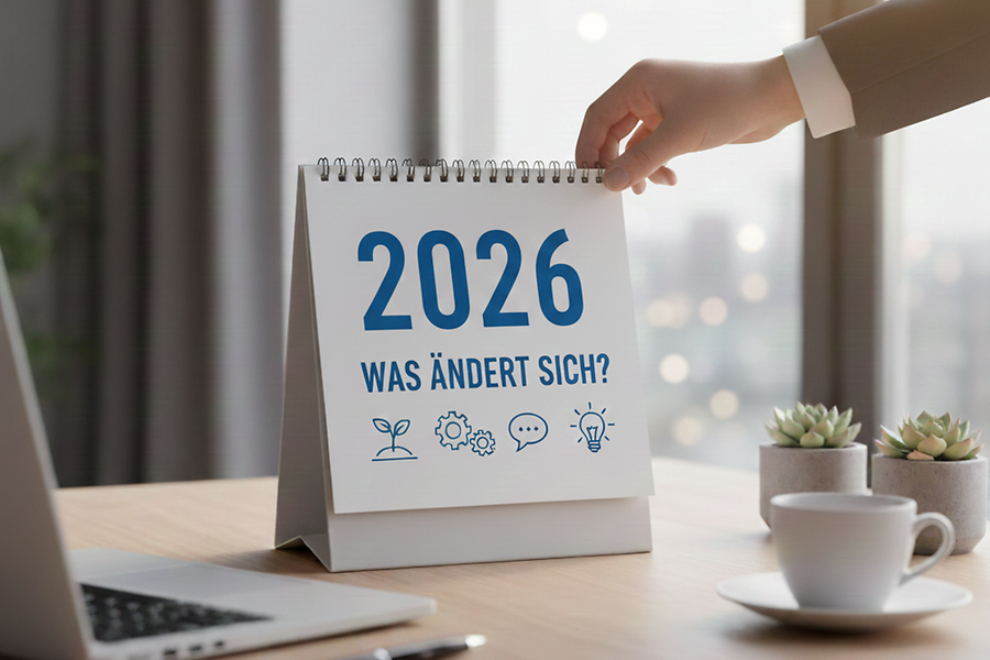 Ein Kalender steht auf dem Tich, darauf steht 2026 - Was ändert sich?