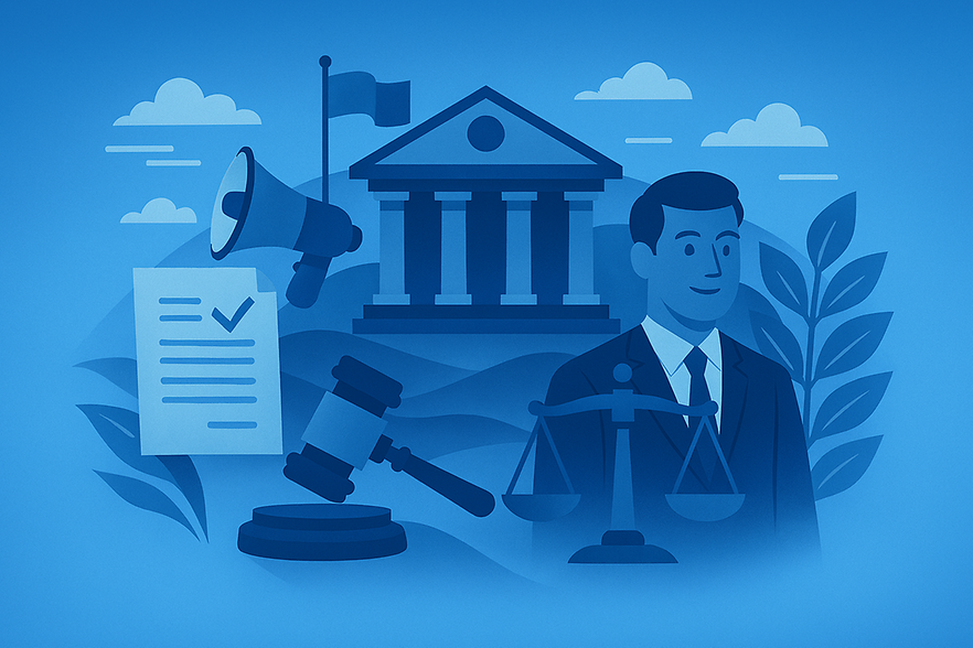 Illustration Verwaltung und Politik