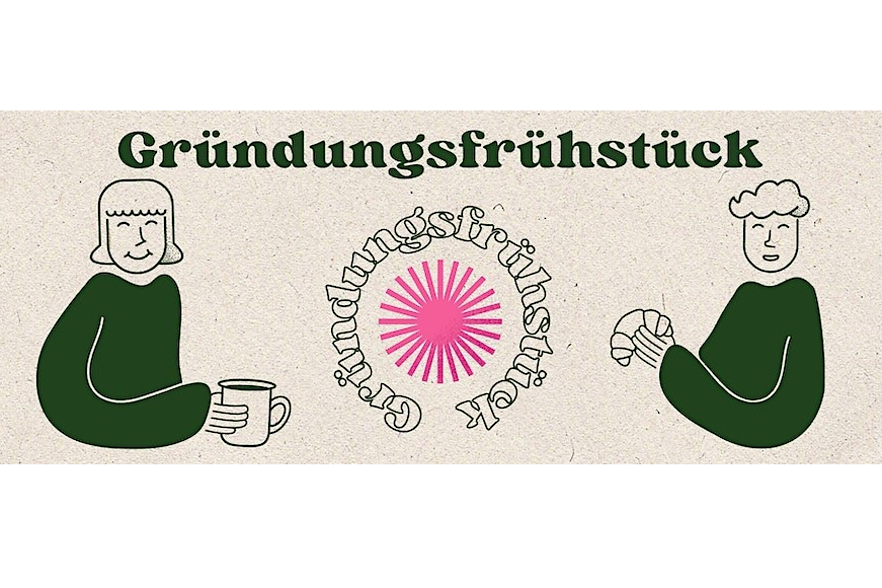 Zwei Personen fr&uuml;hst&uuml;cken