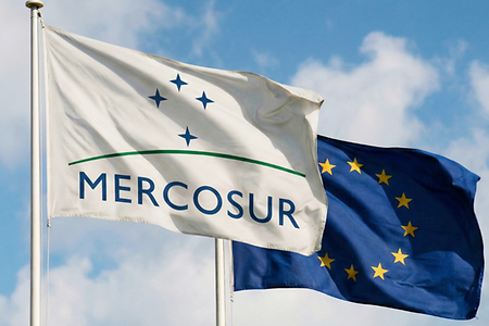 Fahne mit Aufschrift Mercosur