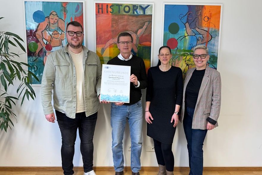 Ehrenurkunde Sportbund Pfalz