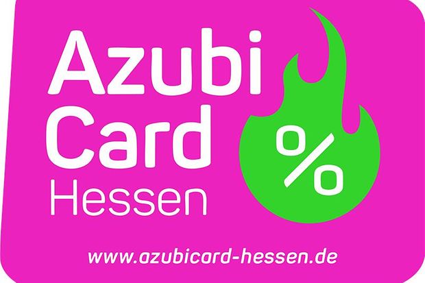 Rosa Hintergrund mit wei&szlig;em Schriftzug und gr&uuml;nem Rabattzeichen