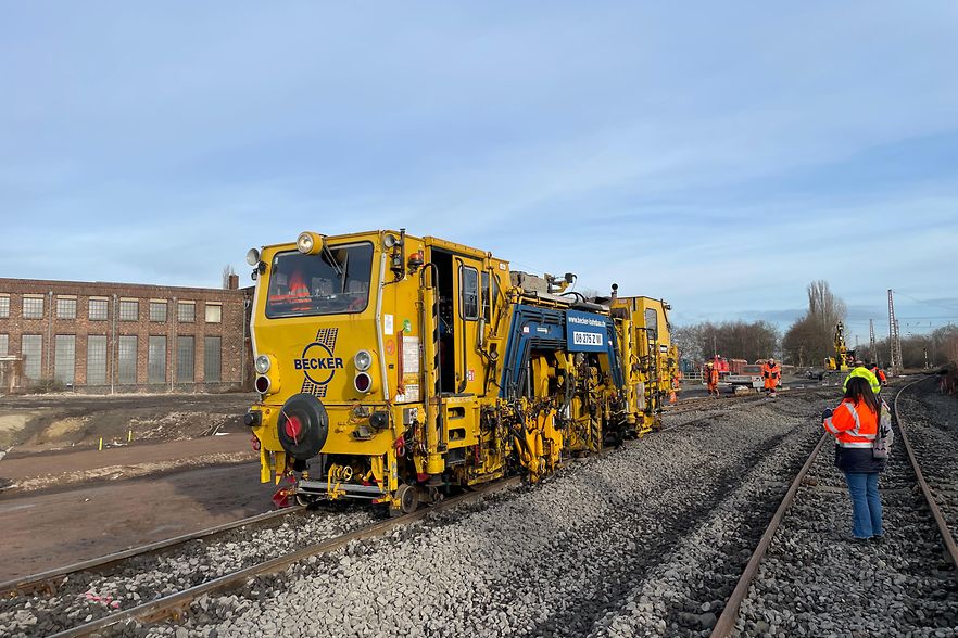Baustelle: Das ehemalige Bahnbetriebswerk in Gelsenkirchen-Bismarck