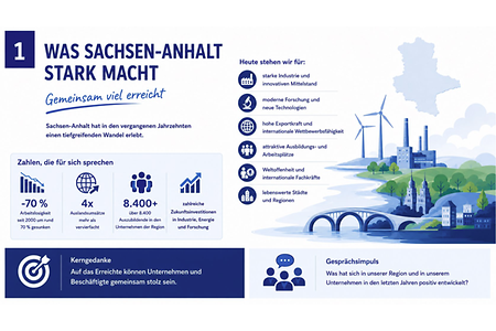 Sachsen-Anhalts St&auml;rken als Infografik