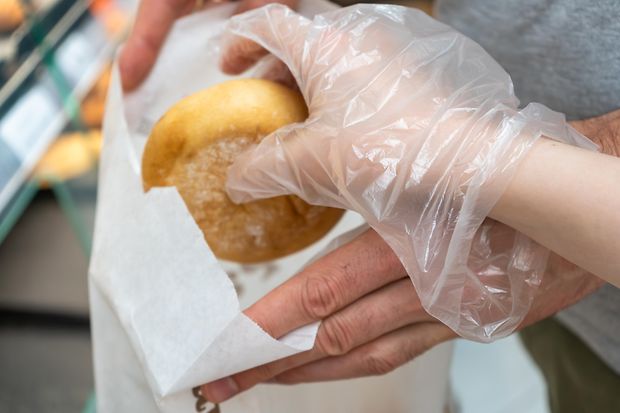 Verpackung beim Bäcker