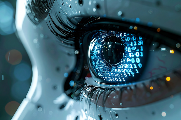 Auge mit Matrix