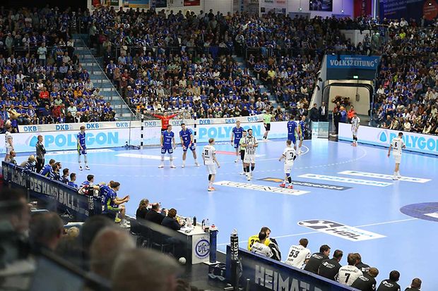 Szene aus einem Spiel des VfL Gummersbach