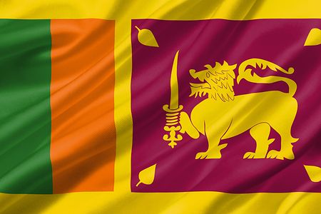 Die Flagge von Sri Lanka