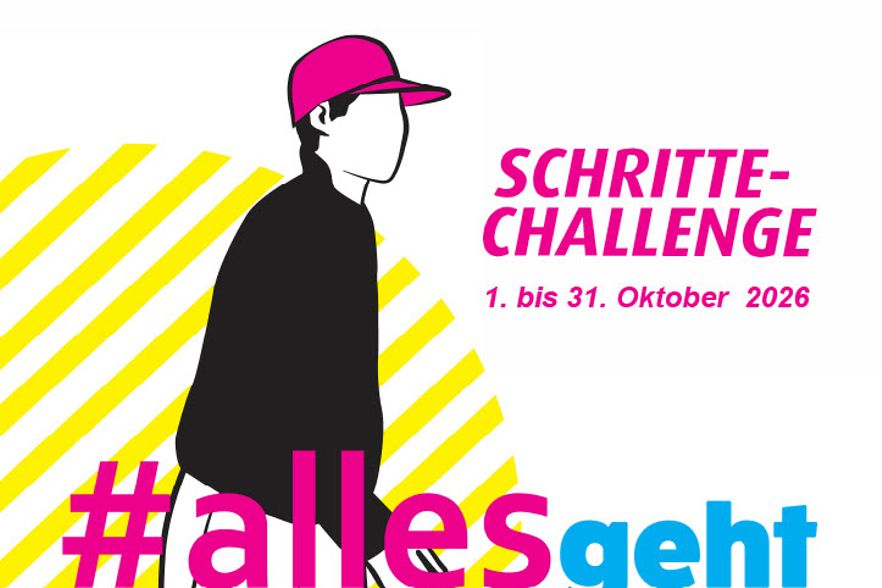 Schritte-Challenge "#allesgeht2026"