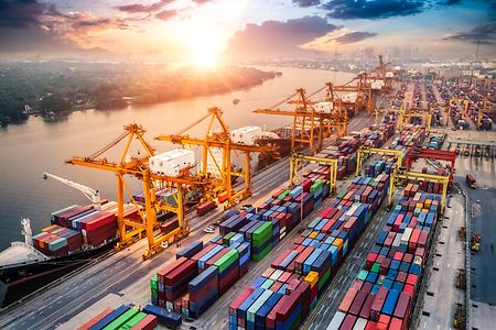 Container-Hafen