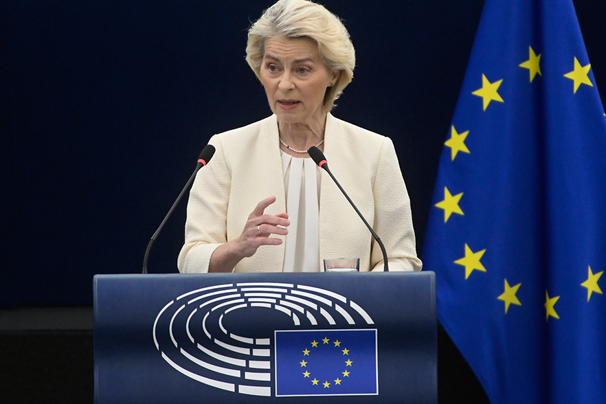 Ursula von der Leyen bei einer Rede