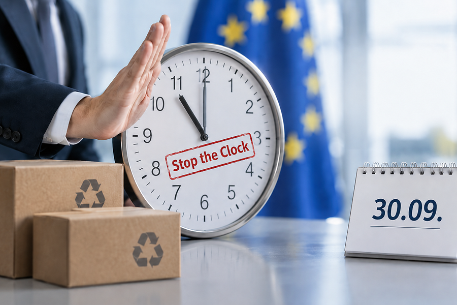 Stoppuhr zeigt Ende der Abstimmung