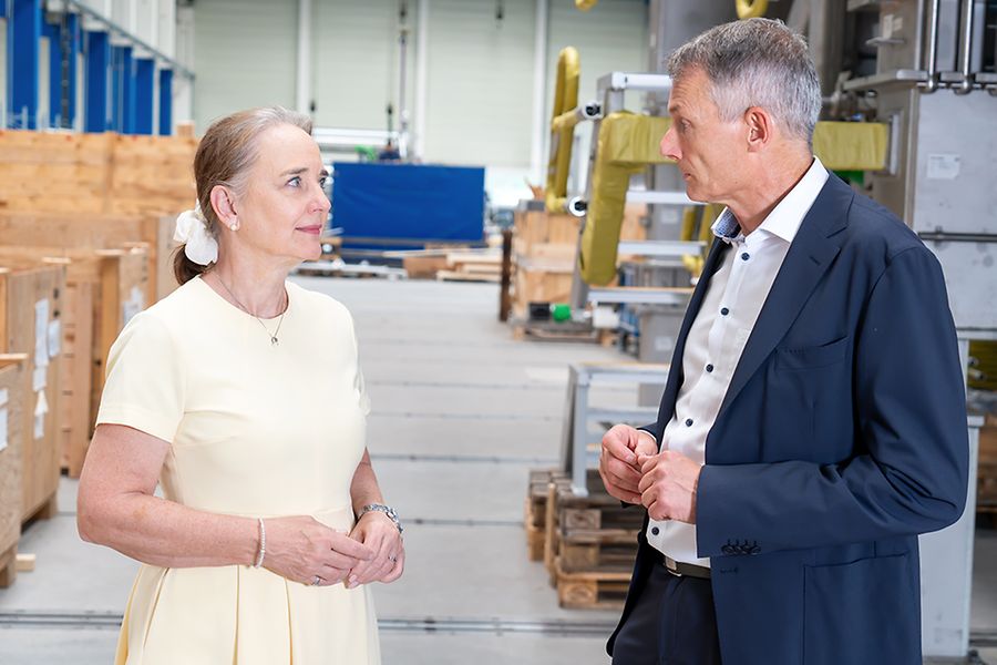 Tanja Traub und Philipp Kollmar im Gespräch